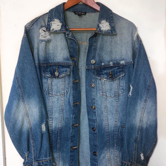 oversized denim jacket fashion nova
